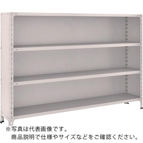 TRUSCO スチールラック 軽量棚背板・側板付 W1800XD300X1200 4段 ネオグレー ( 46V-24 NG(ネオグレー) ) トラスコ中山(株)