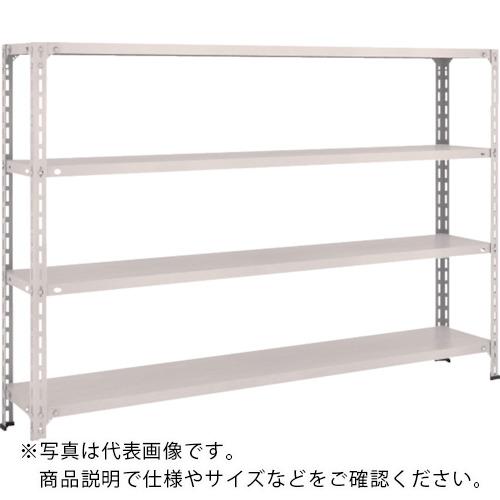 TRUSCO スチールラック 軽量棚開放型 W1800XD300XH1200 4段 ネオグレー ( 46V-14 NG(ネオグレー) ) トラスコ中山(株)
