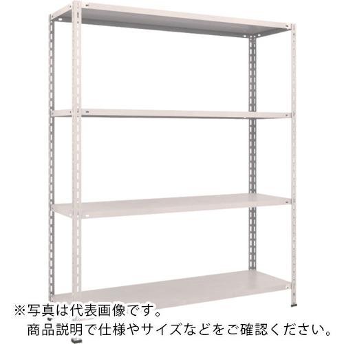 TRUSCO スチールラック 軽量棚 中棚ボルトレス型1500X450X1800 4段 ネオグレー ( L65X-14 NG(ネオグレー) ) トラスコ中山(株)