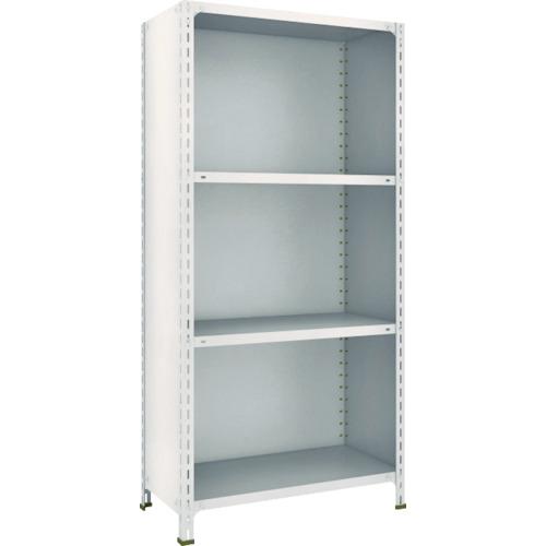 TRUSCO スチールラック 軽量棚背板・側板付 W875XD450XH1800 4段 ネオグレー ( 63X-24 NG(ネオグレー) ) トラスコ中山(株)