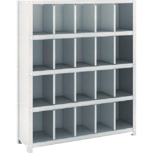 TRUSCO スチール製区分棚 KC型 コボレ止めなし 889X264XH1052 5列4段 ( KC-5042 (KCガタ) ) トラスコ中山(株)