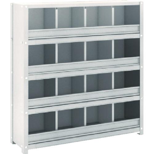 TRUSCO スチール製区分棚 KC-M型 前当り付 875X250XH925 4列4段 ( KC-4043M (KC-Mガタ) ) トラスコ中山(株)