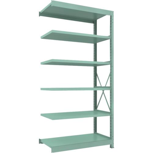 TRUSCO R3型中量棚 1200X600XH2400 6段 連結 ( R3-8466B (W1200XD600XH2400 6ダン) ) トラスコ中山(株)