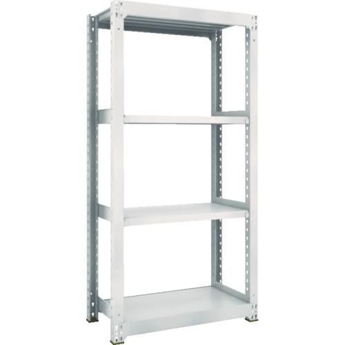 TRUSCO スチールラック M5型中量棚 900×471×H1800 4段 単体 ネオグレー ( M5-6354 NG(ネオグレー) ) トラスコ中山(株)