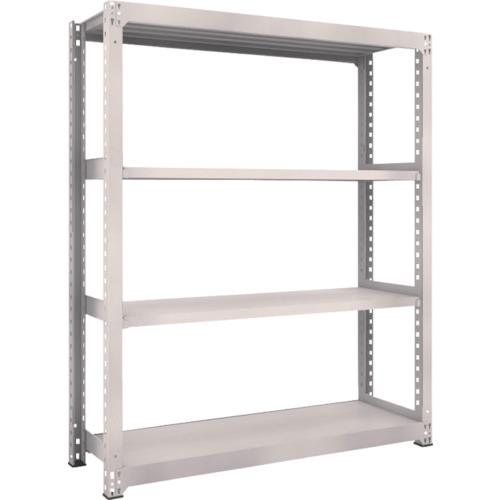 TRUSCO スチールラック M5型中量棚 1500×471×H1800 4段 単体 ネオグレー ( M5-6554 NG(ネオグレー) ) トラスコ中山(株)