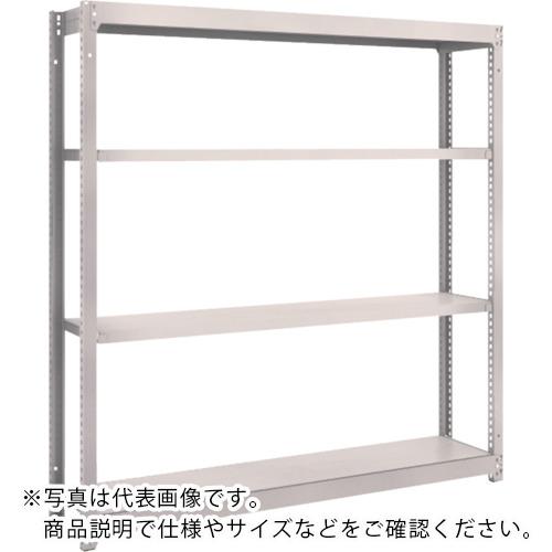TRUSCO スチールラック M1.5型軽中量棚 1460×295×H1500 4段単体 ネオグレー ( M1.5-5534 NG(ネオグレー) ) トラスコ中山(株)