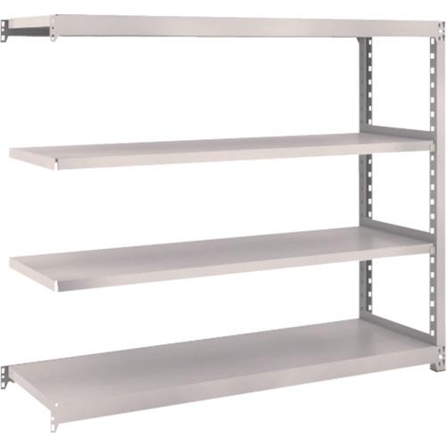 TRUSCO スチールラック M2型軽中量棚 1460×450×H1200 4段 連結 ネオグレー ( M2-4544B NG(ネオグレー) ) トラスコ中山(株)