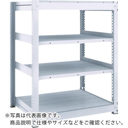 TRUSCO TUG型中量ボルトレス棚 300kg 単体型 1255×626×H1200 4段 ( TUG300-44L-4 ) トラスコ中山(株)