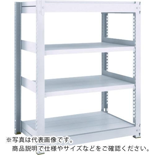 TRUSCO TUG型中量ボルトレス棚 450kg 単体型 1855×626×H1200 4段 ( TUG450-46L-4 ) トラスコ中山(株)