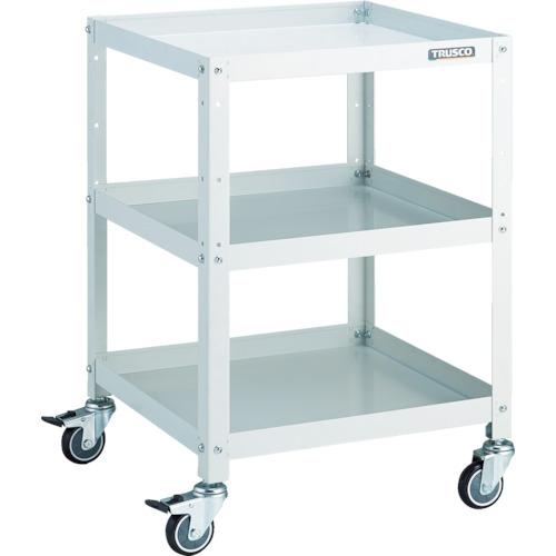 TRUSCO ツールワゴン ラビットワゴン 500X500 ウレタン車輪 ホワイト ( RBW-753U W ) トラスコ中山(株)