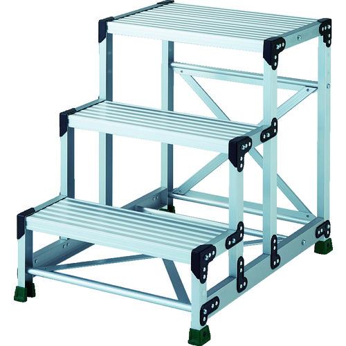 TRUSCO アルミ合金製作業台 3段 高さ0.75m 天板600×400 ( TSF-3675 ) トラスコ中山(株)