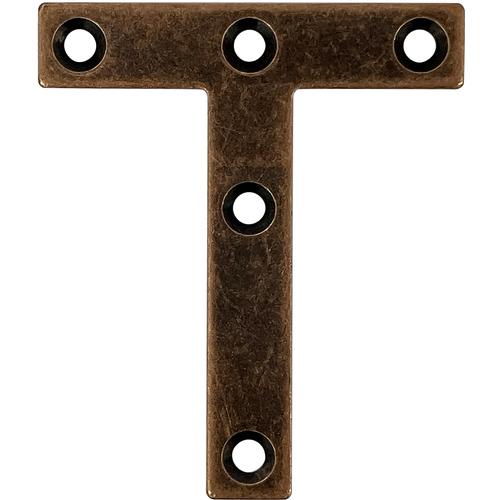 DAIDOHANT ダイドーハント スリムサポート T字フラット ブロンズ (a)50×(b)12×(c)40×(t)2mm (1個) ( 00069169 ) (株)ダイドーハント