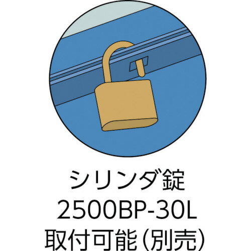 TRUSCO　3段式工具箱　352X220X343　ブルー GT-350-B ( GT350B ) トラスコ中山（株） 2