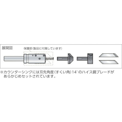 NOGA　K3内外径用カウンターシンク90°MT－2シャンク KP04-090 ( KP04090 ) コパル社 2