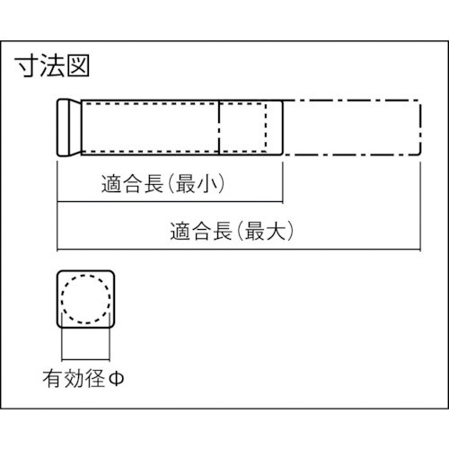 本多プラス　アジャスターケース　HKケース　幅8×奥行8×高さ80mm HK-08L ( HK08L ) 本多プラス（株）