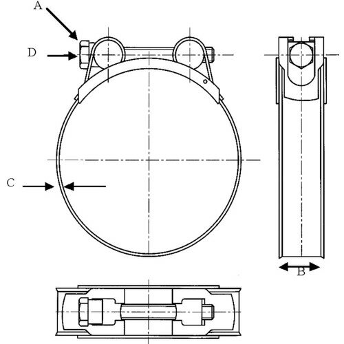 JUBILEE　スーパークランプ　取付径　175－187mm　（2個入） ( JSC187SS316 ) JUBILEE社 2