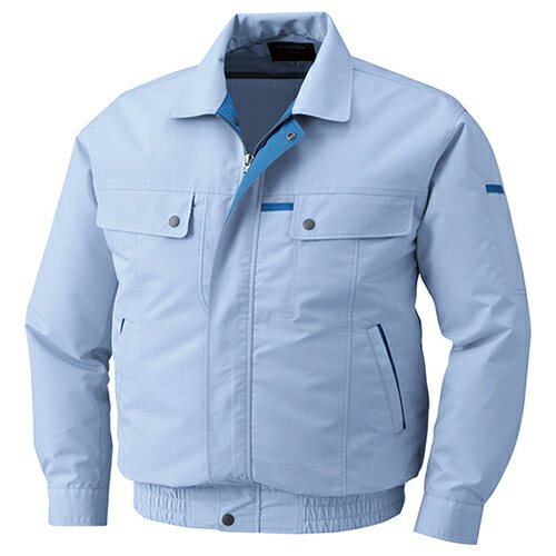 空調服 空調服R 長袖ブルゾン（ウェアのみ） & 空調服R スターターキット ( KU90450/サックス/L + SKNA..