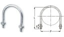 日栄インテック ドブ Uボルト(N付) 5/16x25A 0070452007 SGP用 ガス管用