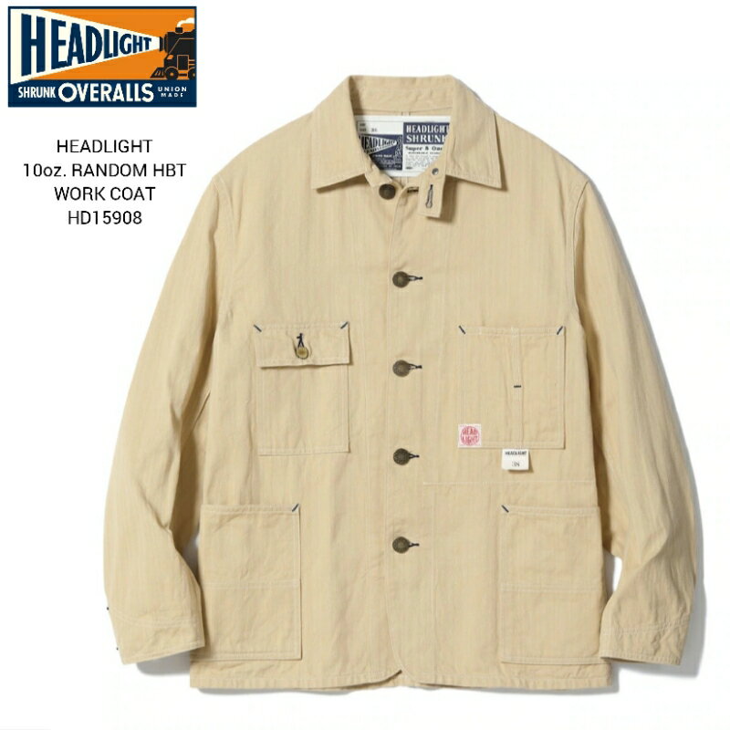 Rakuten - HEADLIGHT 10oz. RANDOM HBT WORK COAT ヘッドライト ヘリンボーンツイル ワークコート HD15908