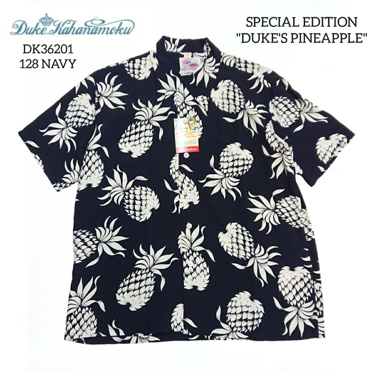 DUKE KAHANAMOKU ǥ塼 ϥʥ⥯ Ⱦµ 졼 ϥ磻󥷥 DUKES PINEAPPLEDK36201 ...