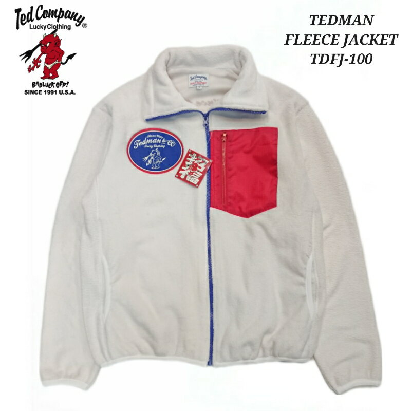 Rakuten - TEDMAN FLEECE JACKET テッドマン フリース ジャケット チェーンステッチ フェルトワッペン リップストップ生地 メッシュ生地 TDFJ-100