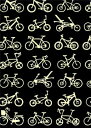 手ぬぐい 梨園染め「自転車(黒) 719」《戸田屋商店》ブラック/乗り物/手拭い/てぬぐい【メール便OK】【TD】