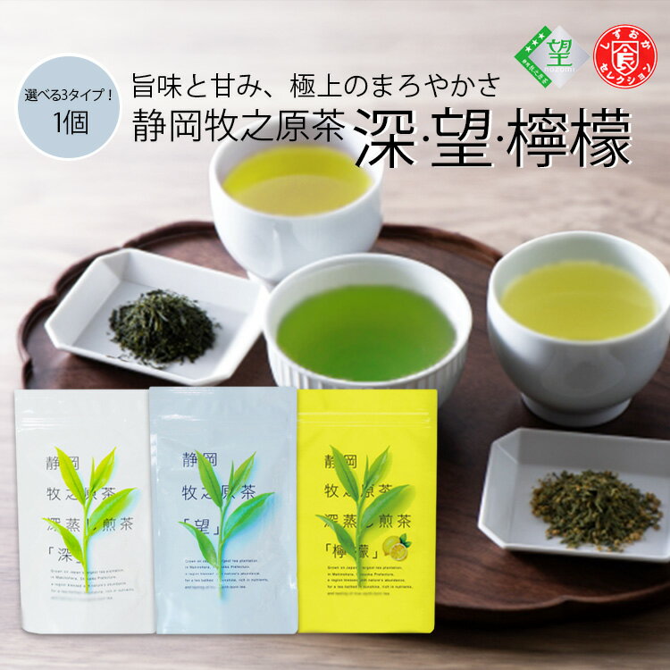 静岡牧之原茶 望 深 檸檬 5g×12P 緑茶 水出し ティーバッグ 静岡茶 日本茶 静岡県産 ブランド茶 煎茶 牧之原茶 深蒸し茶 深むし茶 茶葉 業務用 家庭用 お取り寄せ ギフト 贈り物 お中元 国産 メーカー直送 カテキン ビタミン テアニン 【送料無料】