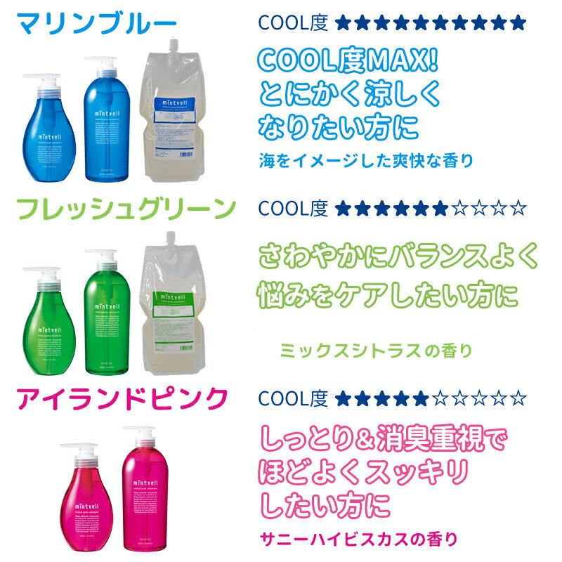 ★最大1,800円OFFクーポン配布中★サンコール ミントベル マリンブルー シャンプー 300mL / 美容室 サロン専売品 美容院 ヘアケア クール 清涼感 爽快感 ひんやり SUNCALL ヘアサロン おすすめ