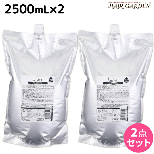 【11/25限定ポイント3倍以上】モルトベーネ ロレッタ まいにちのすっきりシャンプー 2500mL×2個 セット 詰め替え 業務用 / 【送料無料】 美容室 サロン専売品 美容院 ヘアケア moltobene loretta おすすめ品 頭皮ケア シャンプー ノンシリコン シリコンフリー ス