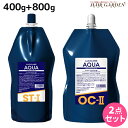 ★最大2,000円OFFクーポン配布中★リアル化学 ルシケア アクア ST-I 1剤 400g + OC-II 2剤 800g セット / 医薬部外品 美容室 サロン専売品 美容院 ヘアケア ストレート くせ毛 矯正 ハイダメージ 保湿 うるおい チオ系