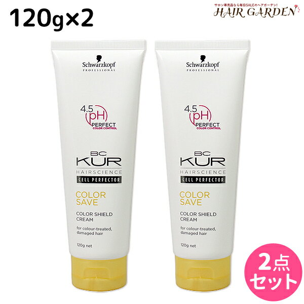 シュワルツコフ BCクア カラーセーブ カラーシールドクリーム 120g ×2個 セット / 【送料無料】 洗い流さないトリートメント a 美容室 サロン専売品 美容院 ヘアケア schwarzkopf シュワルツコフ おすすめ品