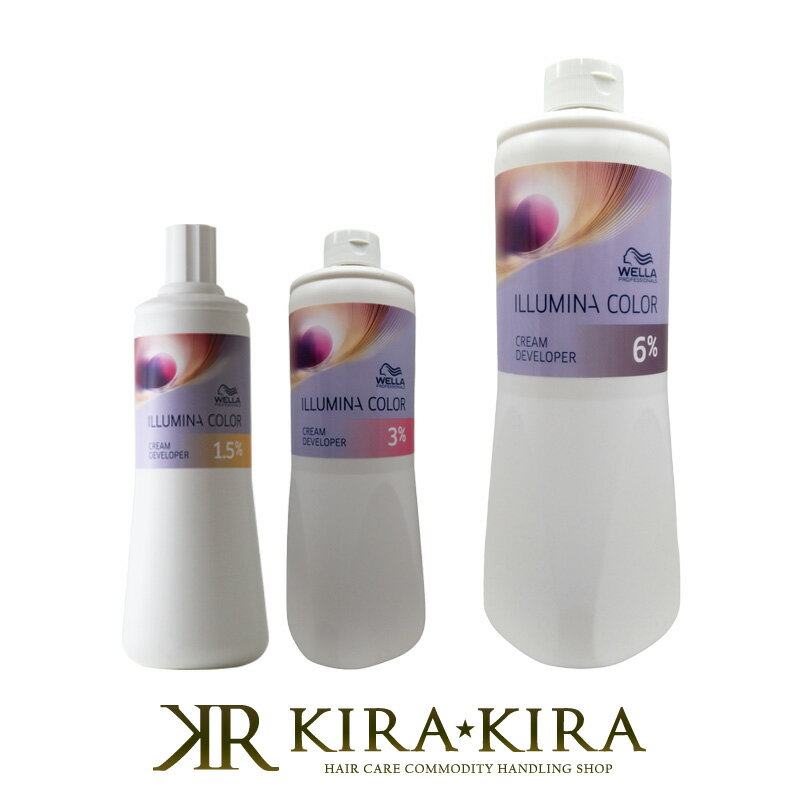 ウエラ プロフェッショナル イルミナ クリームデベロッパー 1000ml 2剤 カラー剤 wella illumina color ヘアカラー アルカリカラー ツヤカラー カラーリング おしゃれ染め 白髪染め グレイヘア ヘアカラー