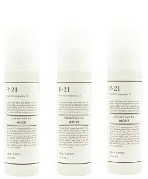 《セット・送料無料》【サンコール】R-21 ヘアオイル モイスト 100ml 3個セット サロン専売品