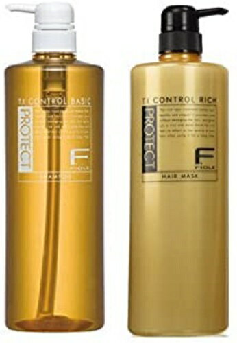 《送料無料》＜セット＞［FIOLE］Fプロテクト ベーシックシャンプー 1000mL & リッチマスク1000g