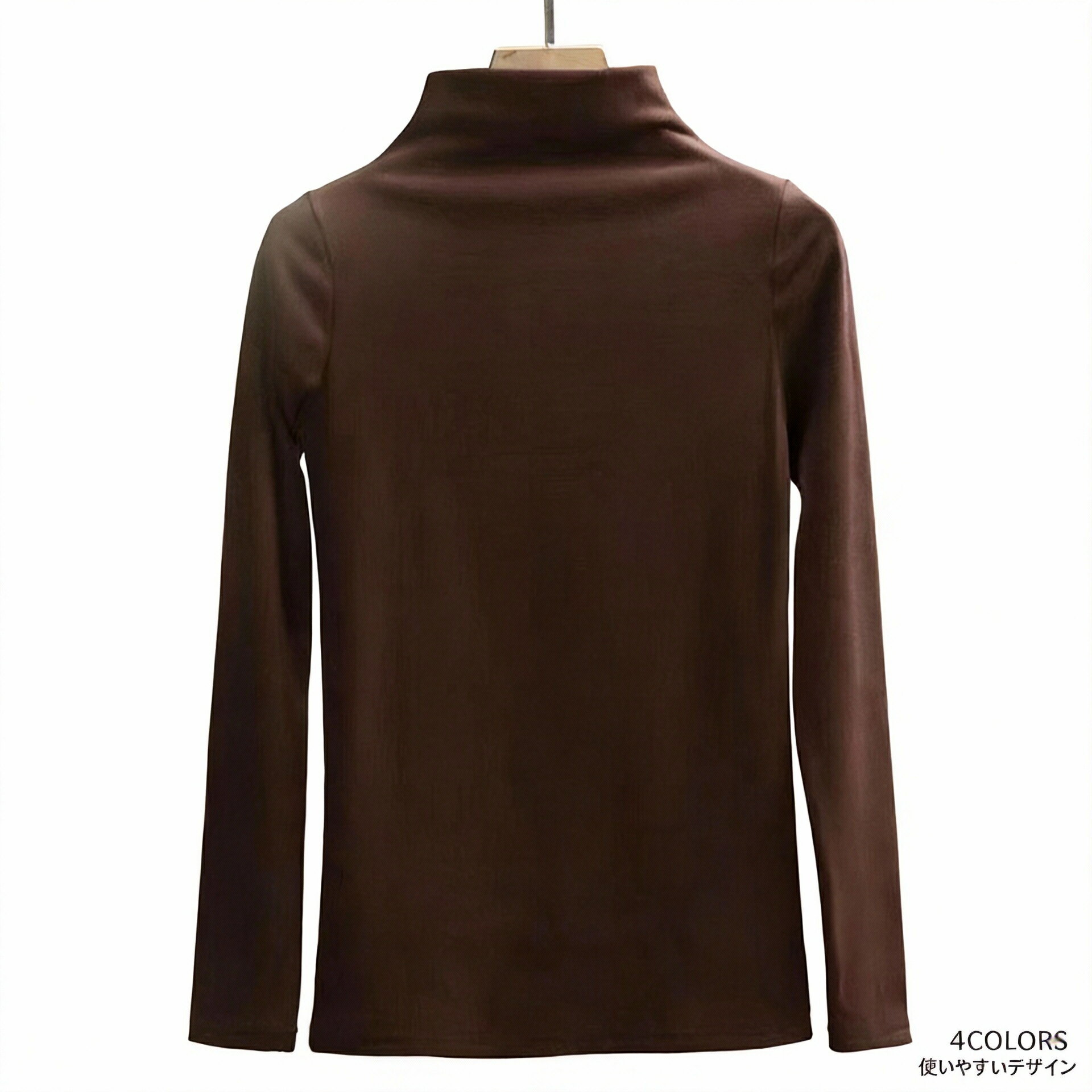 乐天商城 - 【送料無料】Tシャツ レディース タートルネック カットソー tシャツ ハイネック タートル インナー ベーシック プルオーバー 着回し 重ね着 ストレッチ 長袖 秋 冬 スリム ストレッチ 細身 防寒 暖かい 柔らか 着痩せ 無地 大人