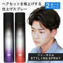 【選べる2本セット】送料無料 アースハート スタイリングスプレー 2個セット (エクストラハード / カールスタイル) メンズ レディース サロン専売品 (各種200g ×2) ヘアスプレー 巻き髪 パーマ ハード EARTHEART 美容室専売品