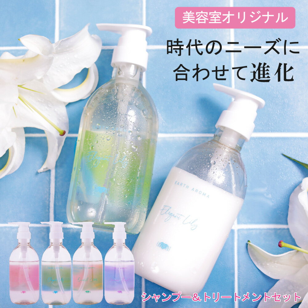 【美容室専売品】プロ品質の成分と選べる香り アロマシャンプー＆トリートメントセット 各450ml ノンシリコンE ARTHEARTアースハート アミノ酸系 美容室 日本製 お試し容量