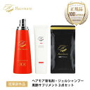 ヘアモア 育毛剤 ＆ ジェルシャンプー ＆ 黒艶サプリメント 3点セット 女性用 レディース 黒髪 抜け毛