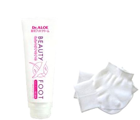 【送料無料】エバーメイト Dr．アロエ フットクリーム120g かかとカバーつき