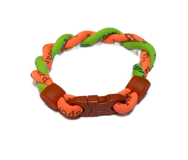 限定 87 以上節約 ファイテン Rakuwaネック パステル パステルオレンジ パステルグリーン 2つ編みブレス約19cm