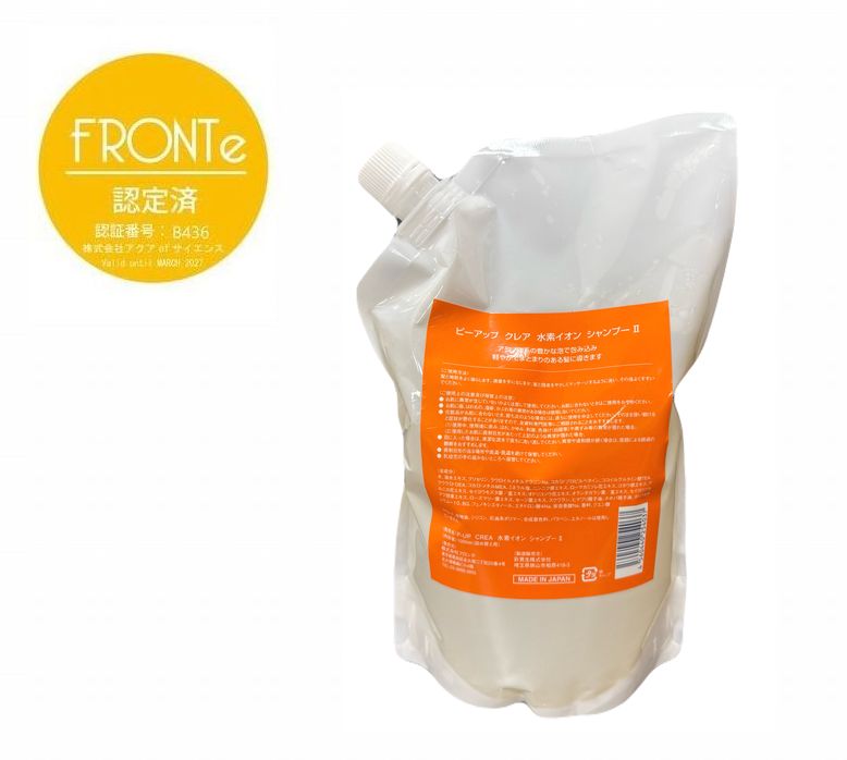 洗うたび、髪と頭皮の“土台”が整うシャンプー 泡立ちがよく、軽やかな洗い心地でありながら、洗い流した後もしっとりとしたまとまりを感じられる設計。 アミノ酸系洗浄成分を中心に、頭皮と髪に必要なうるおいを守りながら、余分な皮脂や汚れをやさしく落とします。 毎日のケアで頭皮環境をすこやかに保ち、軽さ・まとまり・心地よい洗浄力を両立した、髪本来の美しさを引き出すベースケアシャンプーです。 ラウロイルメチルアラニンNa、ココイルグルタミン酸TEA、ミネラル塩、ヒマワリ種子油、ホホバ種子油、グリセリン、オドリコソウ花エキス、オランダガラシ葉/茎エキス、ゴボウ根エキス、セイヨウアカマツ球果エキス、セイヨウキズタ葉/茎エキス、セージ葉エキス、ニンニク根エキス、ローズマリー葉エキス、ローマカミツレ花エキス ラウレス 鉱油 シリコーン 石油系ポリマー 合成着色料 パラベン エタノール は使用していません。 メーカー（製造） 株式会社フロンテ 区分 日本製 広告文責 アクアofサイエンス 　TEL:072-781-7913
