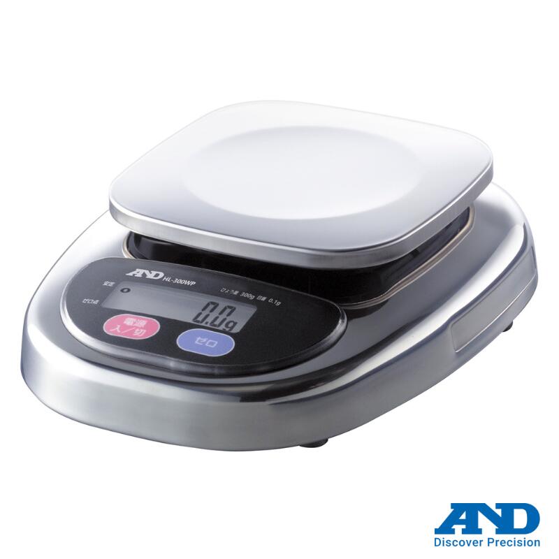 エー・アンド・デイ A&D 防塵・防水型上皿電子はかり HL-300WP ひょう量:300g 目量:0.1g 卓上はかり デ..