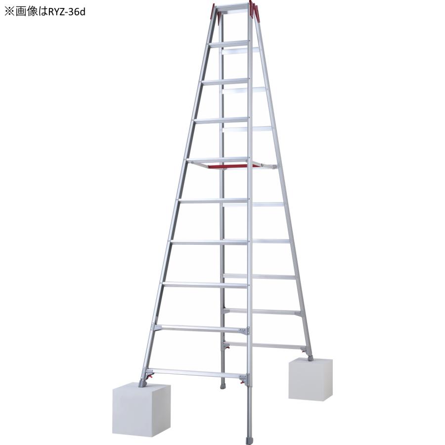 長谷川工業 伸縮式脚立 RYZ-36d 天板高さ3.41-3.72m 質量20.1kg 脚立専用タイプ　Hasegawa　個人宅配送不可...