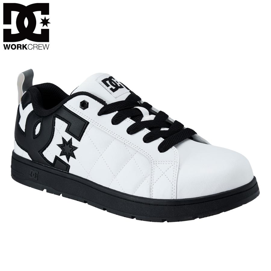 DC WORKCREW ワークシューズ ALLIANCE SF LC (アライアンスSF LC) ホワイトブラック 3E相当 DP005706 JSAA規格A種 安全靴 セーフティシューズ