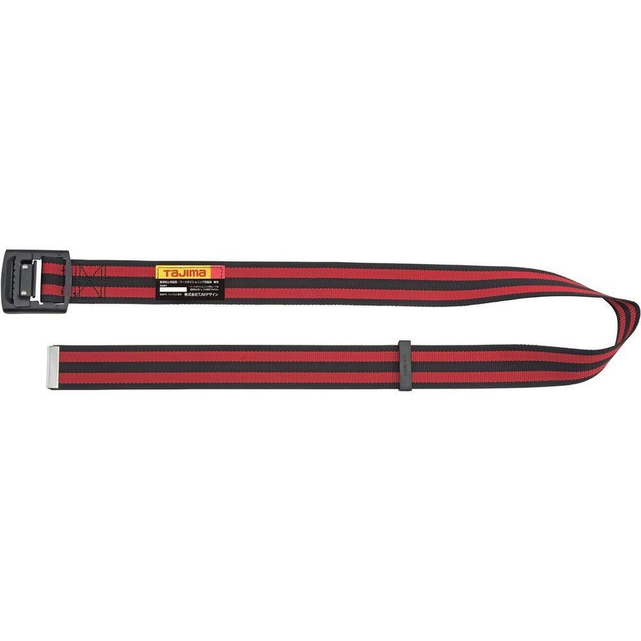 TAJIMA タジマ BAL145-BRE 胴ベルト アルミワンフィンガーバックル L ボーダー赤 新規格対応