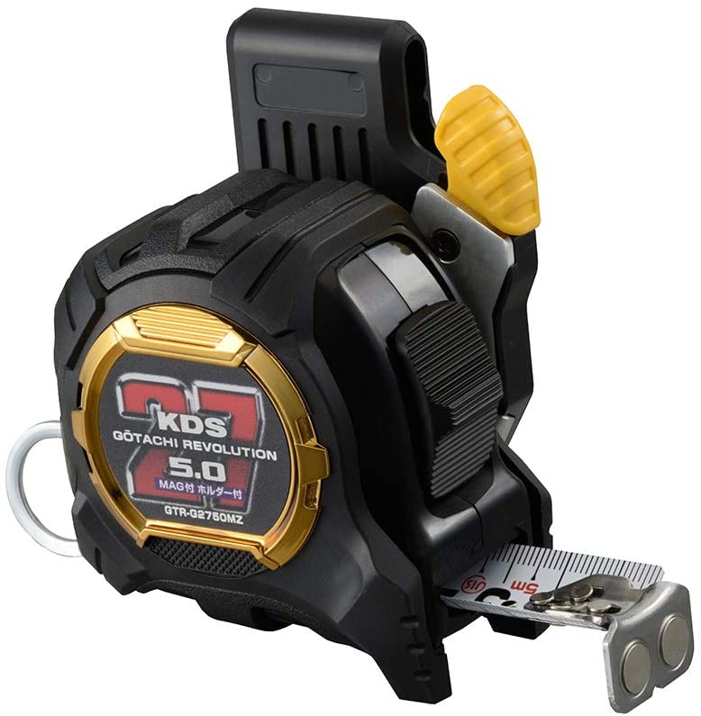 ムラテックKDS 剛立G27巾5mマグ厚爪ホルダー付 GTR-G2750MZ 5.0m メートル目盛 重さ400g [JIS1級(メートル目盛のみ) コンベック...
