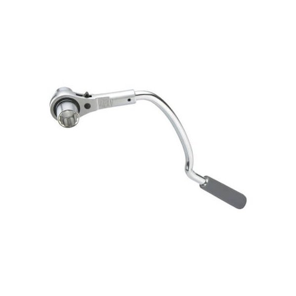 TOP トップ工業 弓形本管レンチ RM-24LYN 全長437mm 対辺寸法24mm 重さ1300g [埋設配管工事 弓形ハンドル 両ロングソケット]