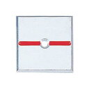 カクマル 50角 マイナス カクペタ付きアルミプレート 1穴タイプ(10枚入) 50 x 50 x 4mm JIS製品 A50F1KAKUP アンカーピン付(4)