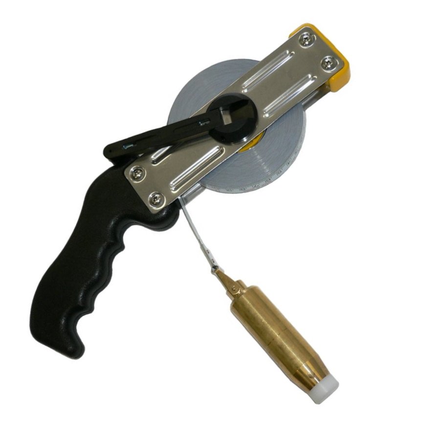 日本度器 SKT-10SLB ソット付タンクスケール 10m ブラックスチールテープ JIS1級 ソット分銅（真鍮製）..