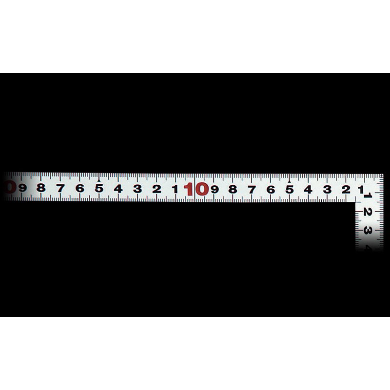 シンワ測定 10033 曲尺平ぴた シルバー 50cm／1尺6寸 併用目盛